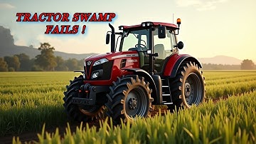 INSANE Tractor Fails in Mud – Wild Swamp Stunt Crashes at U.S. Tractor Show🚜