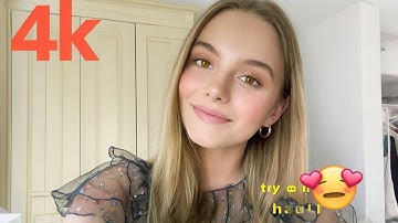4k amazing transparent try on haul & transparent lingerie (2025) | micro bikini try on haul