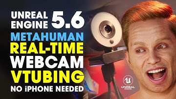 Unreal Engine 5.6 Real-Time Realistic MetaHuman VTuber using WEBCAM Test | VTubing using WEBCAM