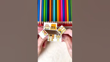 Diy Cute emojis 💛🟧 #art #diy #papercraft #cute #thingstodo #tungtungtungsahur #sprunki