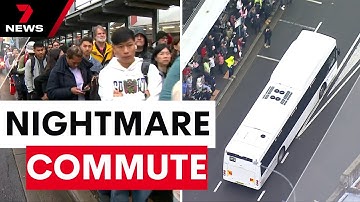 Sydney train network still in chaos as commuters battle a second horror trip home | 7NEWS