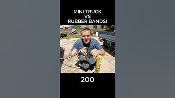 Mini Truck VS Rubber Bands! #shorts #science